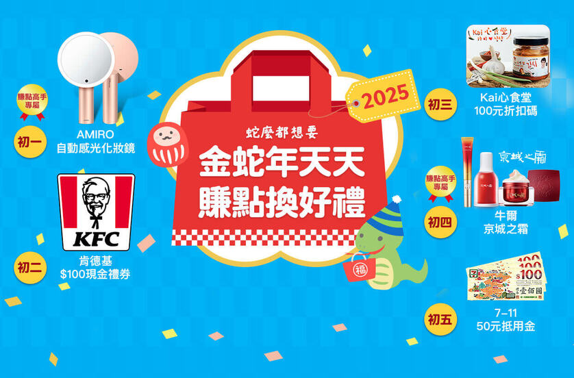 金蛇年賺點換好禮